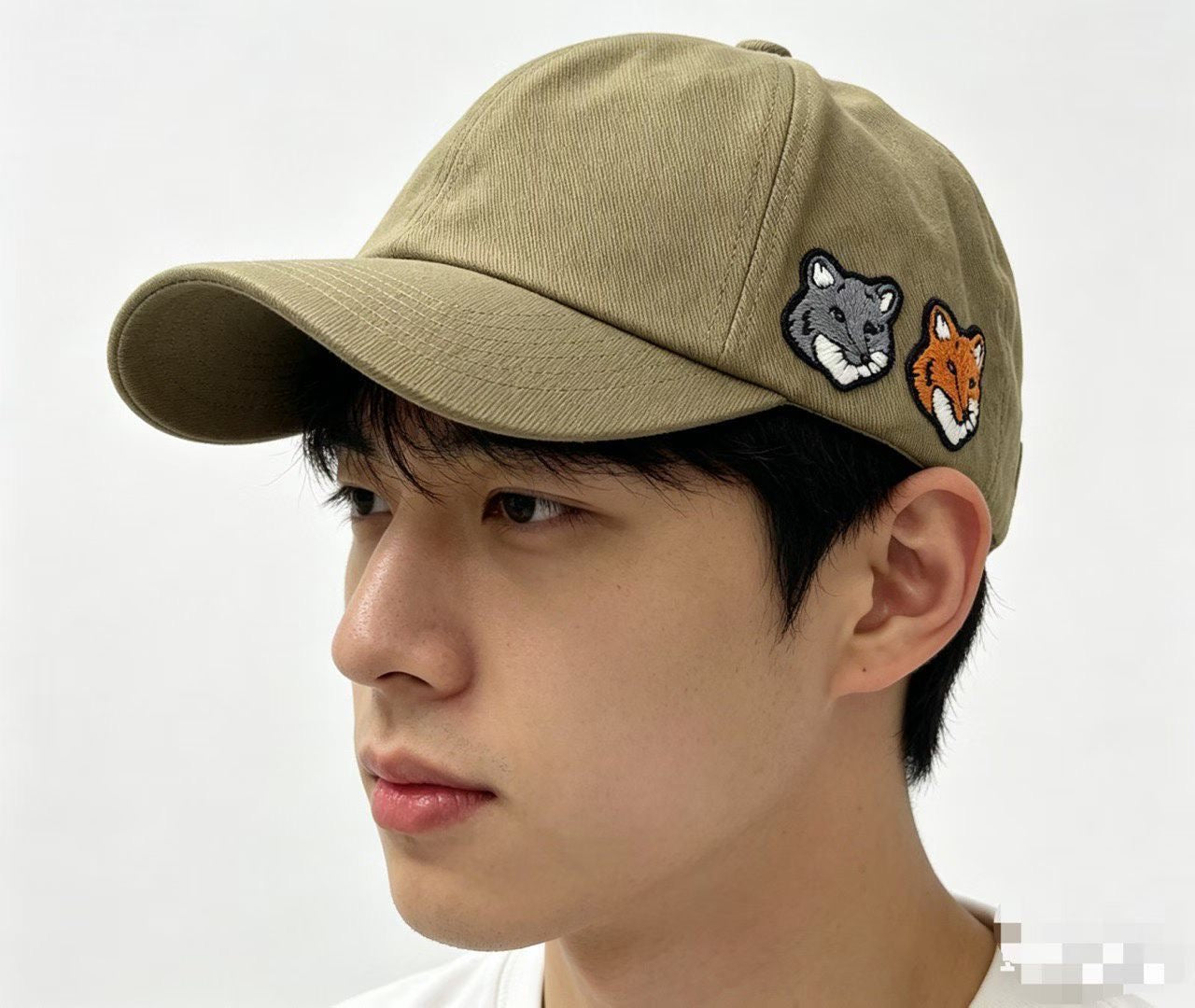 Maison Kitsune狐狸logo 帽