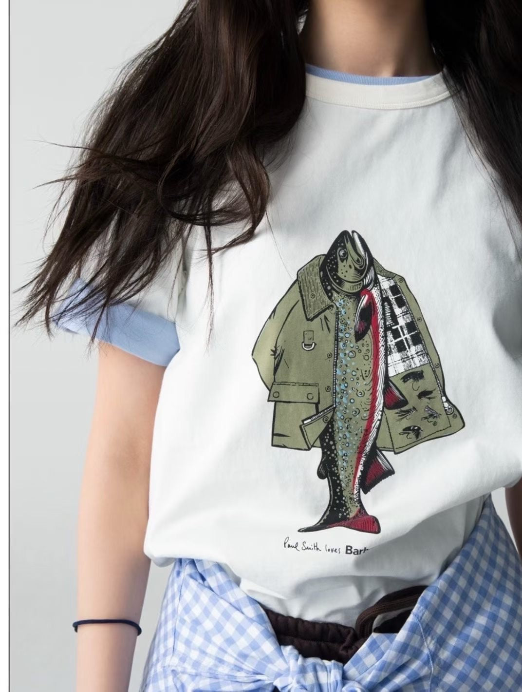 Barbour x Paul smith fish tee