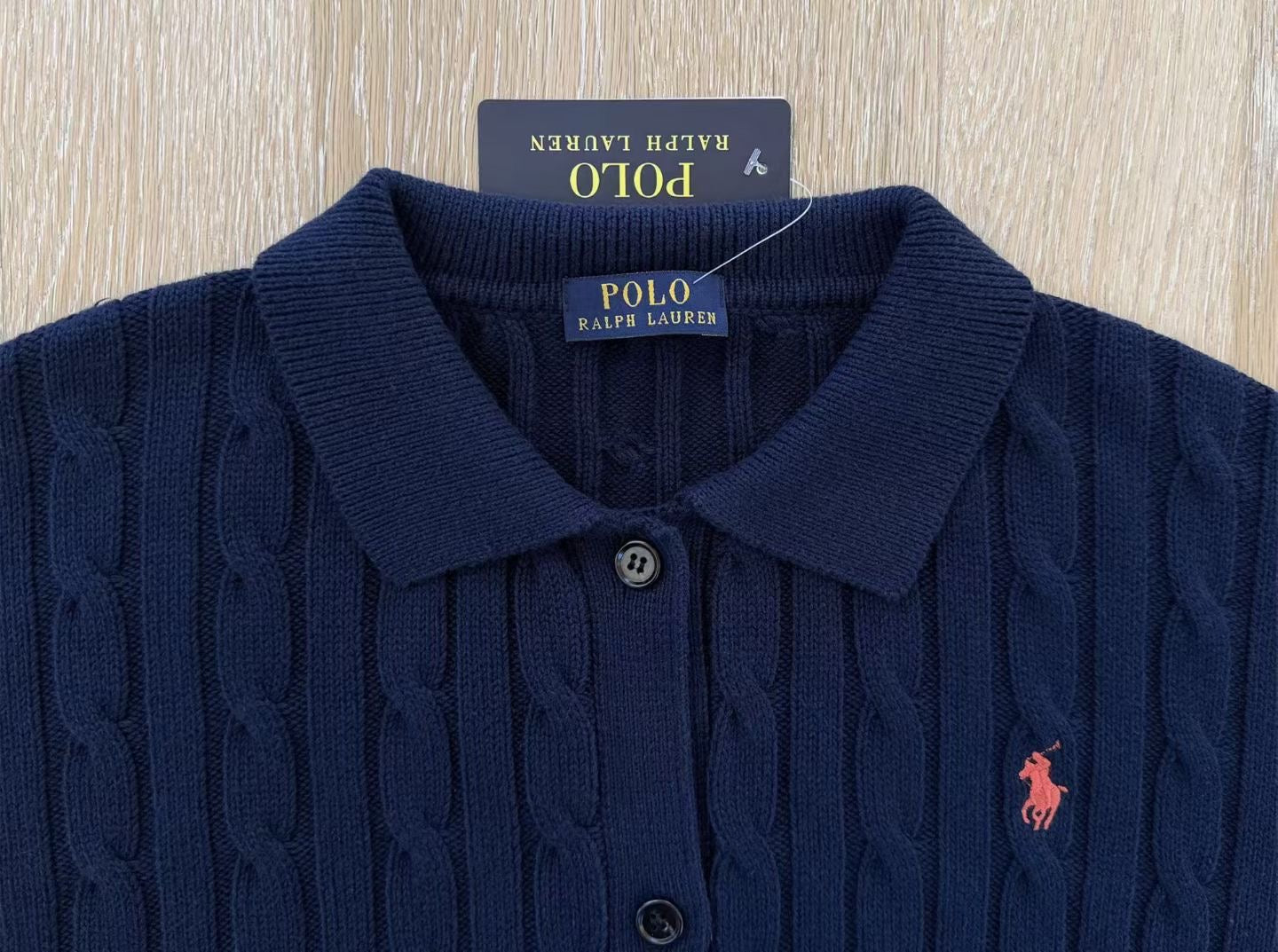 Polo 針織cardigan