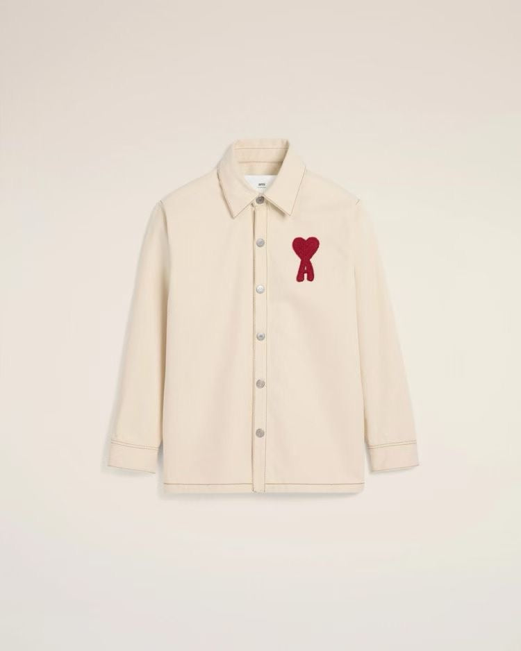 AMI 刺繡大logo牛仔裇衫
