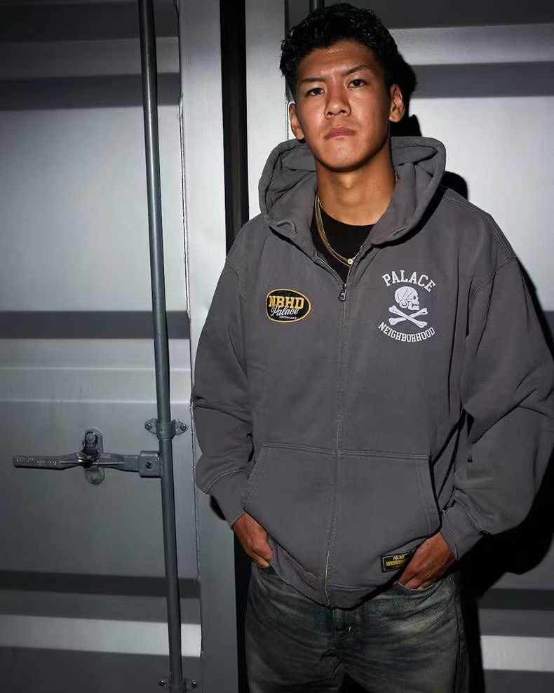 Palace x Neighbourhood zip hoodies jacket