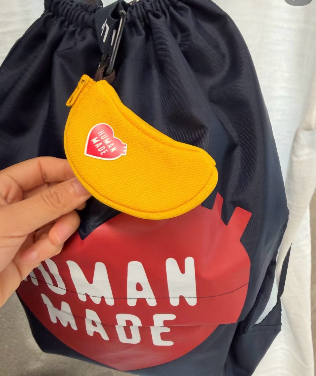 Human made banana pouch