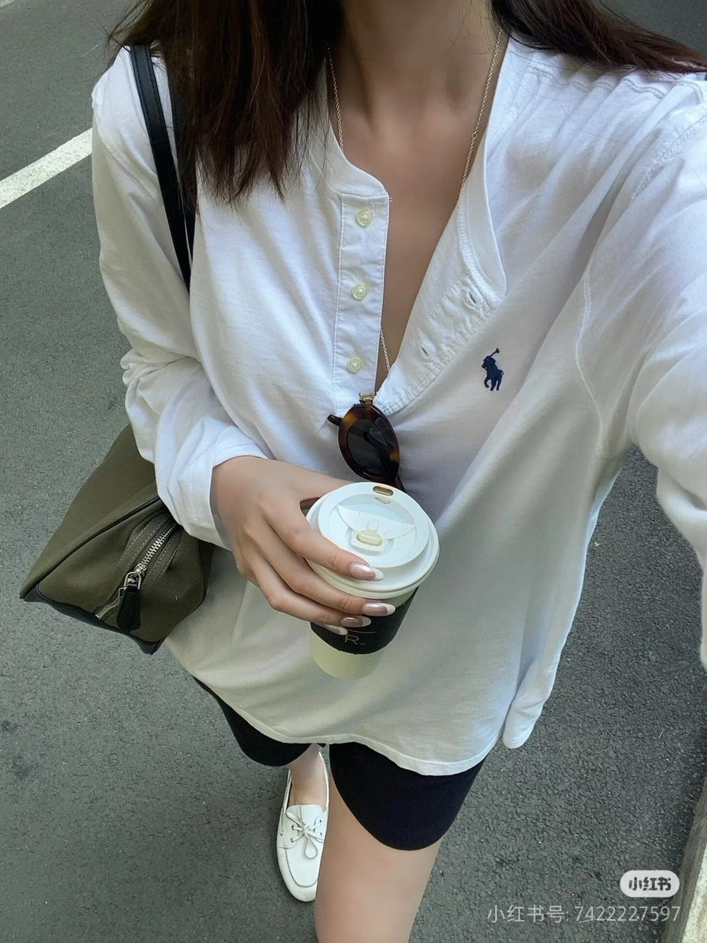 Polo圓領tee