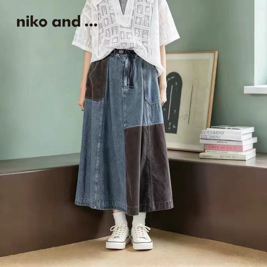 Niko and…接拼半折裙