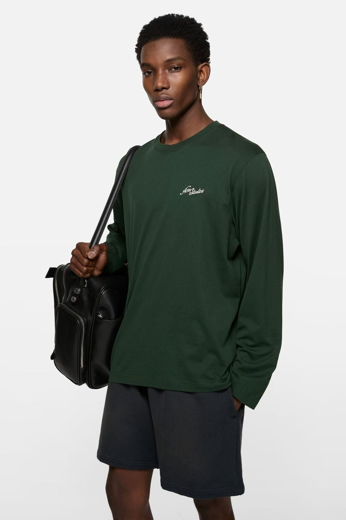 Acne studios logo 長袖tee