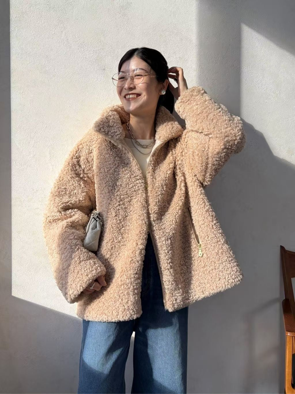 Pou Dou Dou毛毛外套