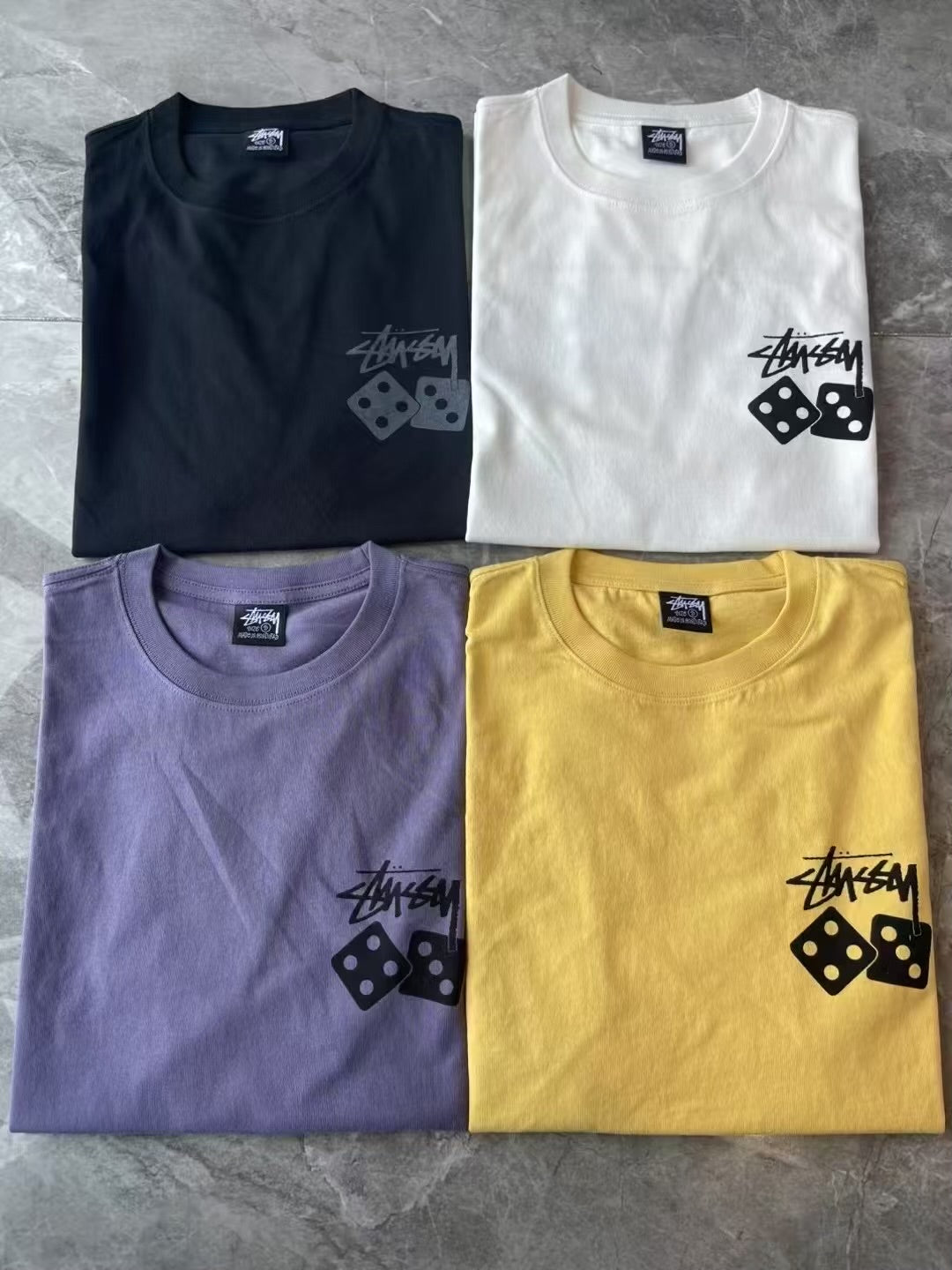 Stussy骰子tee