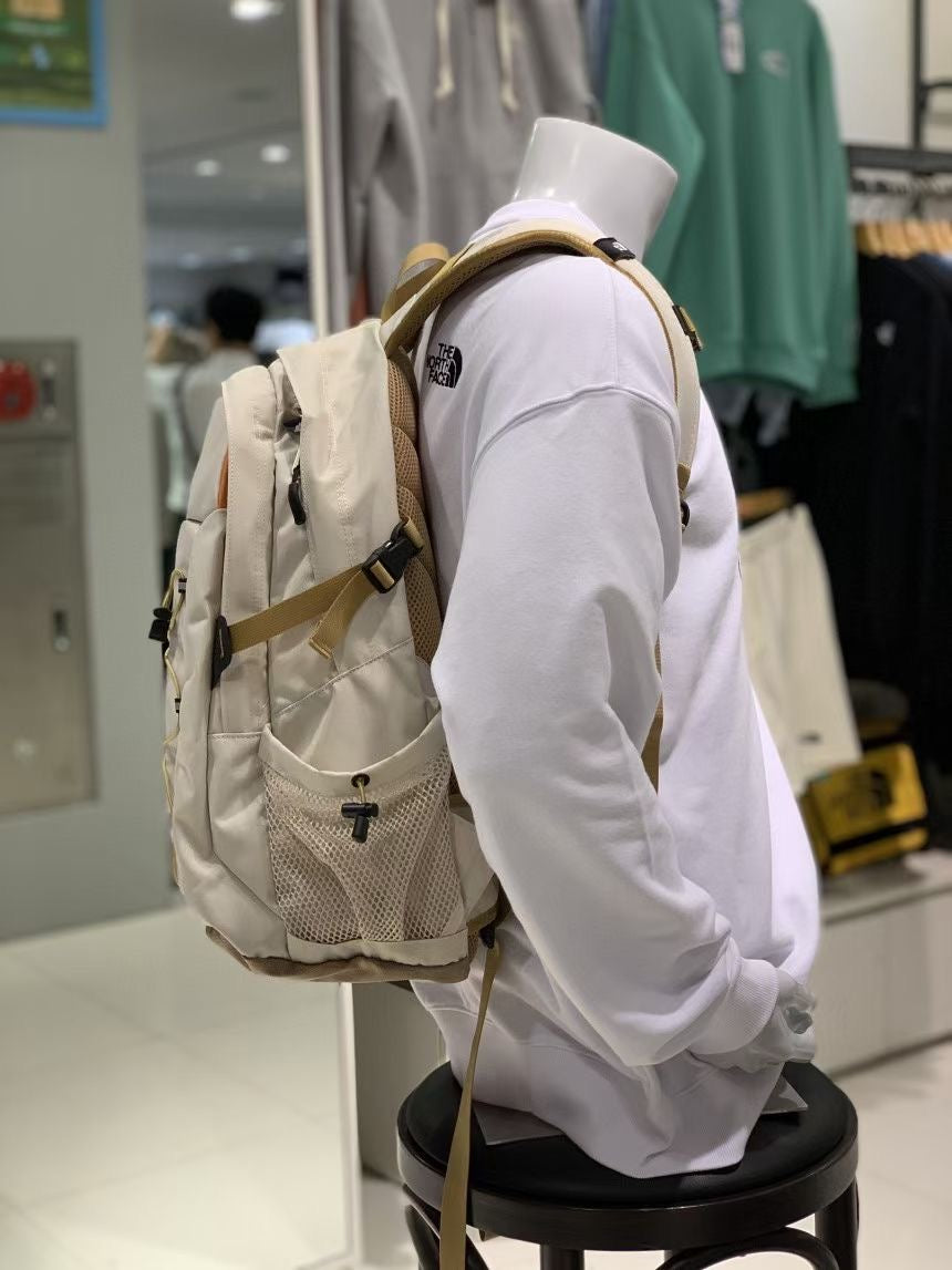 north face beige backpack 韓國The North Face backpack – Aimeebabe