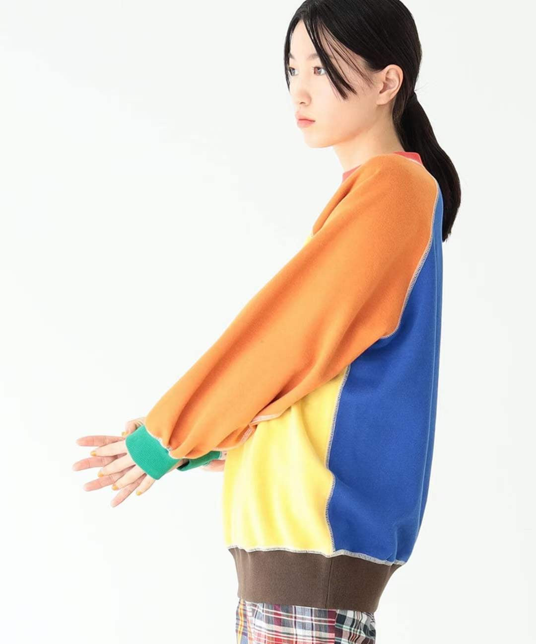 Beams boy colorful 接拼衛衣