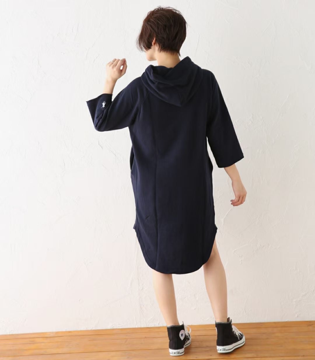 Polo hoodies 9分袖one piece