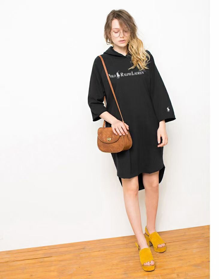 Polo hoodies 9分袖one piece