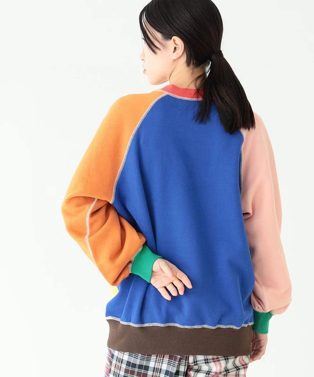 Beams boy colorful 接拼衛衣