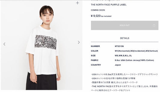 TNF 幾何圖案tee
