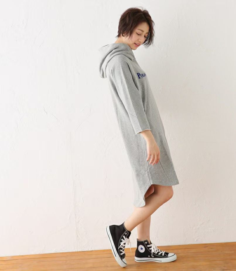 Polo hoodies 9分袖one piece