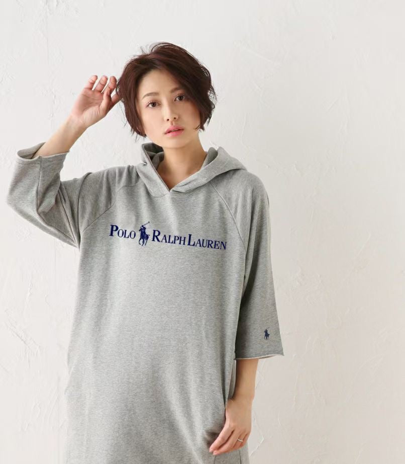 Polo hoodies 9分袖one piece